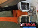 Manilla exclusiva para Apple Watch 44mm (Protector metálico y Correa de silicona) Súper Calidad!!