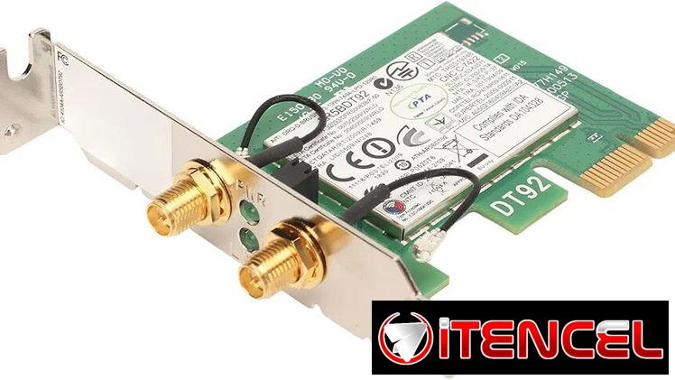 PCIE Card para Adaptador de tarjeta de red para banda 2.4ghz y 5ghz.