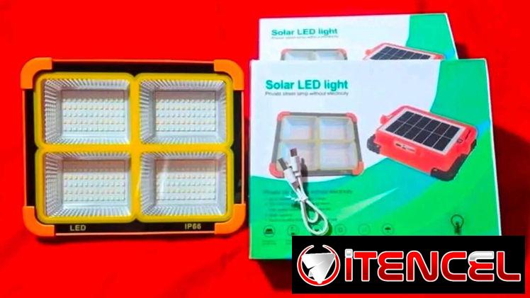 💢Lámpara con panel solar💢