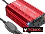 ⚡ Inversor 12V a 110V FSATBTNE 65W Para Carro | Carga Laptop, Teléfono y Más | Compacto y Seguro ⚡ Envío + Garantía
