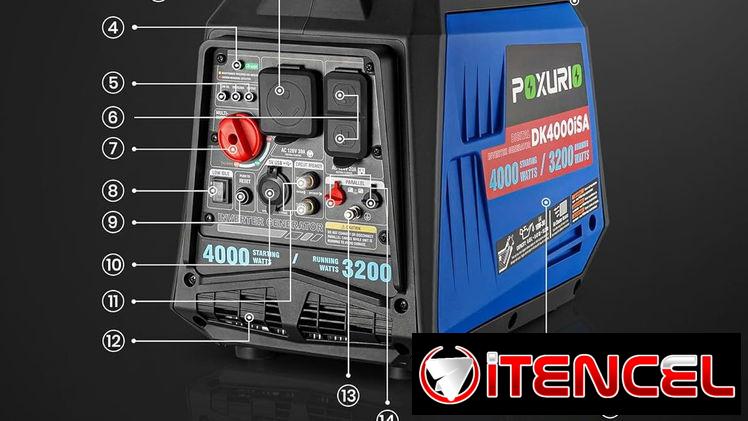 Planta electrica a gasolina de 4000 watt – inverter (silenciosa y potente)