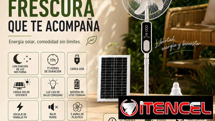 🌀 VENTILADOR RECARGABLE STAVEL – $70 USD  ✅ Hasta 17 horas de autonomía
