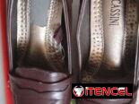 Zapatos de tacón cerrado para dama Oleg Cassini color café. Número 37