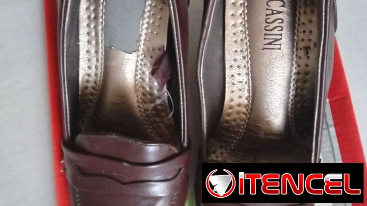 Zapatos de tacón cerrado para dama Oleg Cassini color café. Número 37
