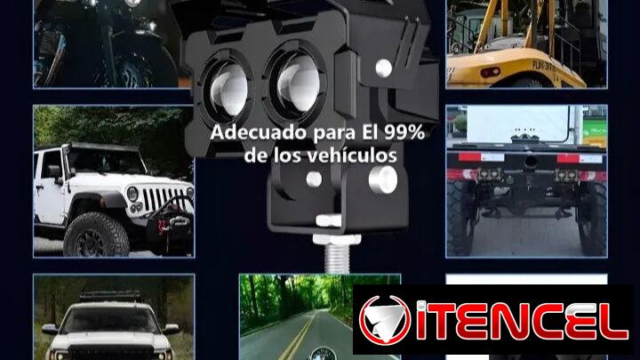 ⚪️🟡🔴 FAROS AUXILIARES LED NEBLINEROS CON LUPA 🔴🟡⚪️