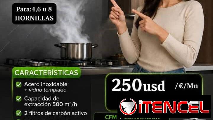 *💵250 USD* *wa.me/59433103* *🏷CAMPANA EXTRACTORA DRIJA PRISMA 76cm*       wa.me/59433103  ✨ *¡Diseño moderno, eficient