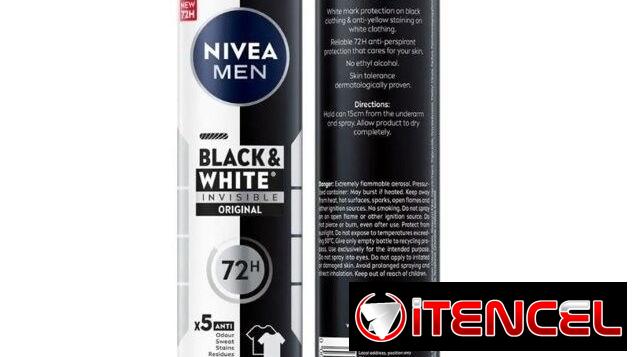 DESODORANTE NIVEA BLACK & WHITE INVISIBLE 200ML