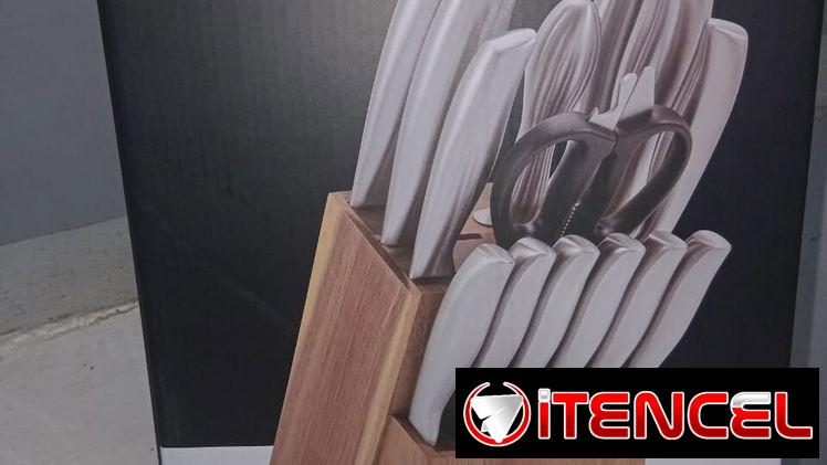 🧑🏾‍🍳 PARA LA CASA 🧑🏾‍🍳 SET DE CUCHILLOS 15 PIEZAS. SERVICIO DE MENSAJERÍA CON FACTURA Y GARANTÍA. TLF 54833699