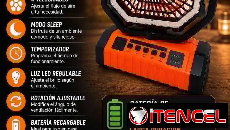 Ventilador recargable