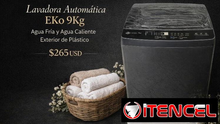 Lavadora EKo automática 9kg