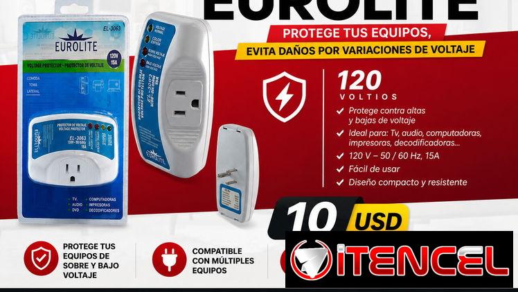 PROTECTOR DE VOLTAJE EUROLITE 120V** ⚡  🛡️ **Protege tus equipos de las variaciones de corriente**  Ideal para prot