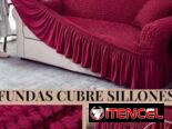 Forros para muebles 311, colores enteros con volantes