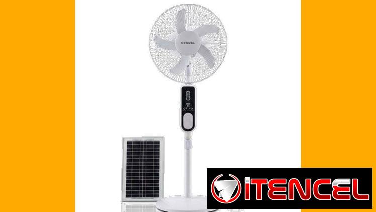 VENTILADOR SOLAR RECARGABLE 16″ STAVEL VPT-0366