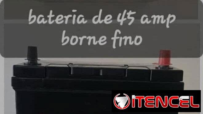 Bateria de 12 vol 45 amperes borne finos