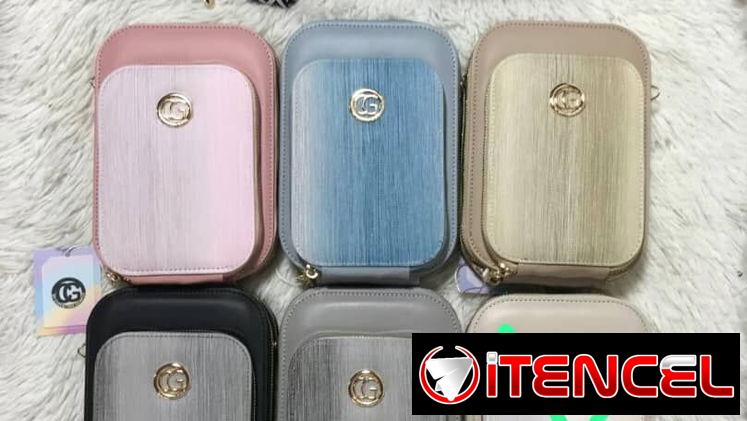 *Monederos portacelular*  *Medida* alto 20cm, ancho: 14cm  *Contiene* la cinta larga tejida muy resistente y un monedero