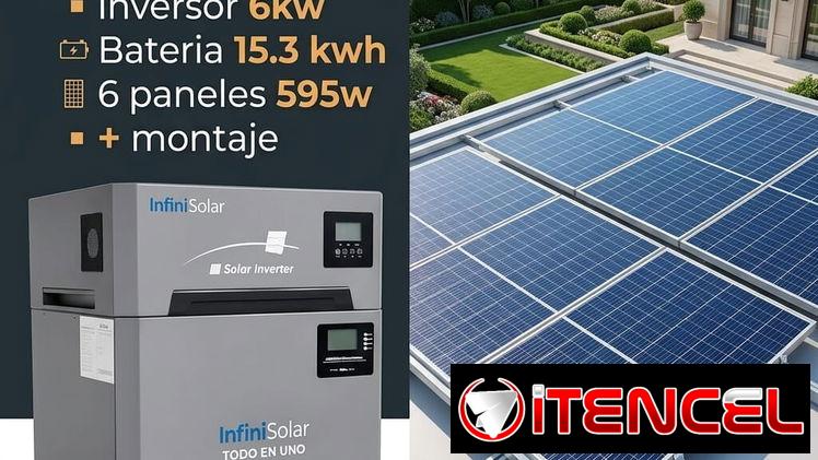 SISTEMA TODO EN UNO – INFINI SOLAR 6KW ☀️ CON PANELES Y MONTAJE