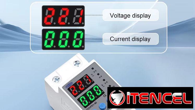 Protector de Voltaje TOMZN CA 110/220v  50/60HZ  63A Ajustable y Digital