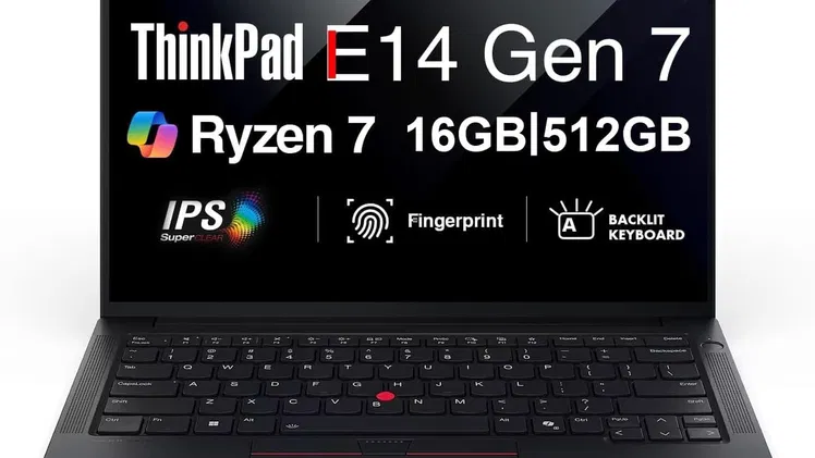 💻 Lenovo ThinkPad E14 Gen 7 AI | Ryzen 7 250 | 16GB RAM | 512GB SSD