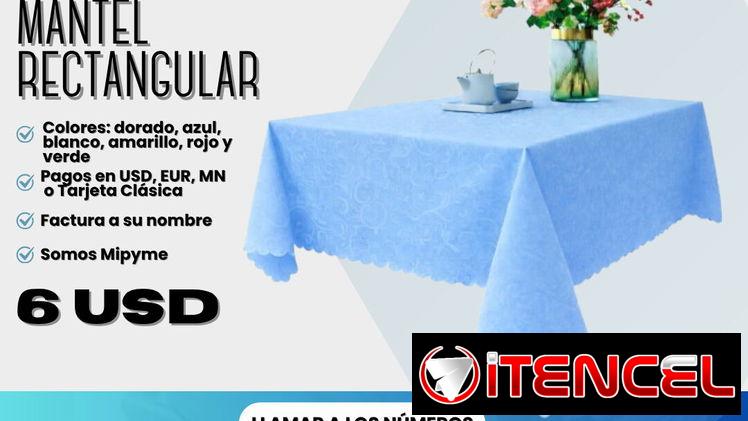 🍽️ MANTEL PARA DECORAR MESA RECTANGULAR  💲6 USD