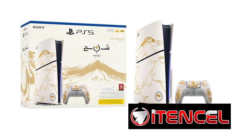 📫..Play 5 Edision Limitada Ghost Of Yotei..Maxima Calidad y Garantia de da Con Base RGB Horisontal..
