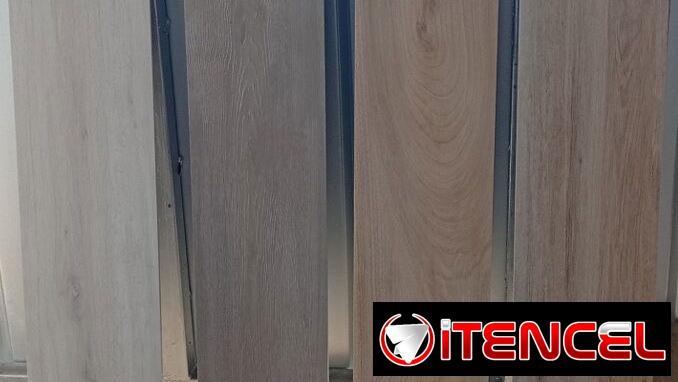 Acabado tipo madera, medidas: 23 x 120
