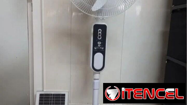 🚧 VENTILADOR SOLAR RECARGABLE 16″ MARCA STAVEL 🚧