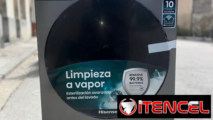 Hisense 15 kg  Lavadora automática con secado al vapor