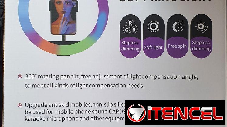 ARO DE LUZ RGB 12 PULGADAS