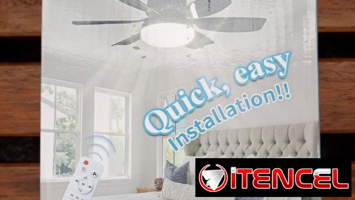 Ventilador lámpara de techo .47 centímetros de diámetro. Centro Habana