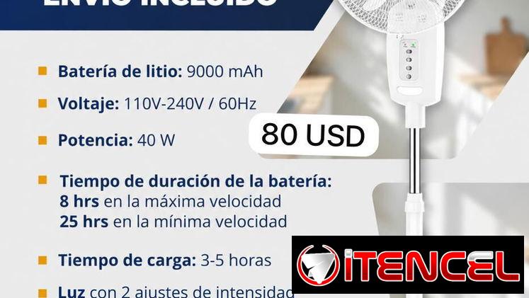 💨🚨Ventiladores recargables.
