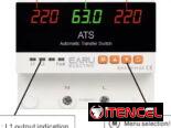 2 en 1 ATS Transfer + Protector de Voltaje Ajustable Manual 110V 63A 2P