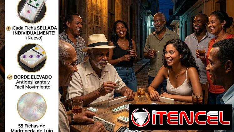 Dominó cubano, nuevo en su caja metálica y …hasta el 9