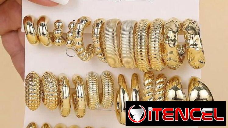 ✨ ¡Nuevos! Aretes de Moda: Aros y Diseños Exclusivos en Tono Dorado/Plateado ✨
