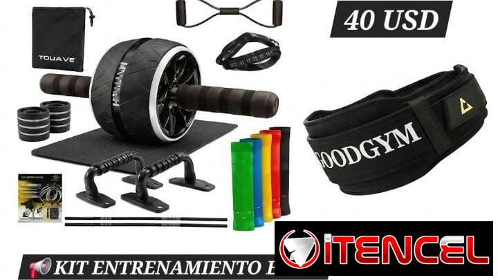 Kit de entrenamiento abdominal multifuncional + cinturón de soporte para gimnasio