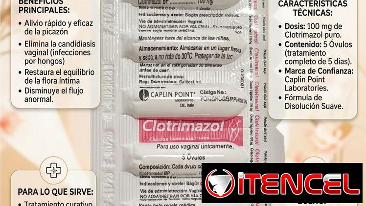 Ovulos clotrimazol,metronidazol con nistatina