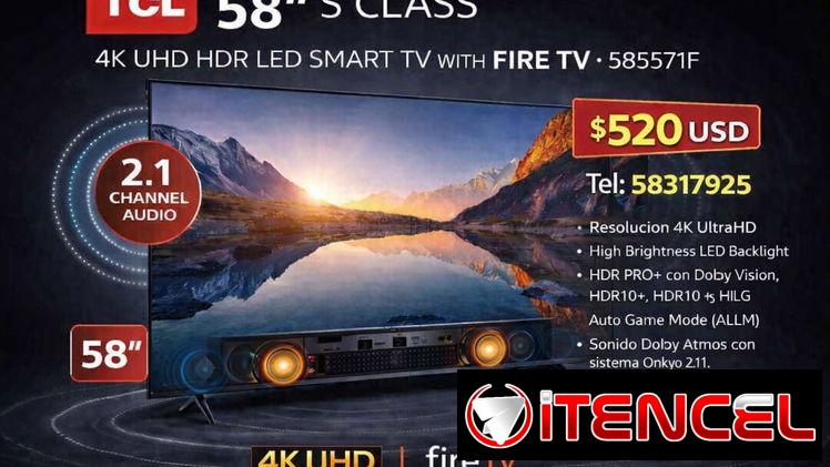 520usd TCL S571F de 58 pulgadas es un televisor LCD LED UHD 4K con Fire TV