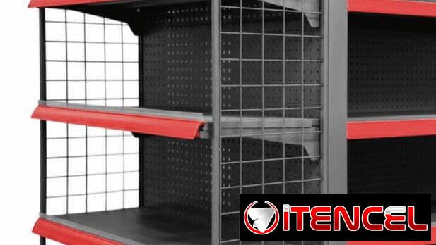 *Estantería Anchen de Extremo*  Tamaño(L*W*H): 90*46*165cm Estantería de extremo con malla lateral.