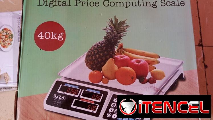 Pesas digitales grandes marca Saco de 40kg