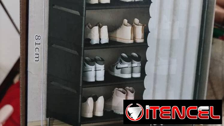 🚨Zapatera de 4 y 5 niveles con Cortina