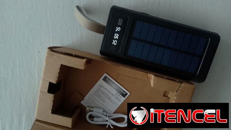 Cargador portátil de 70000mah con panel solar