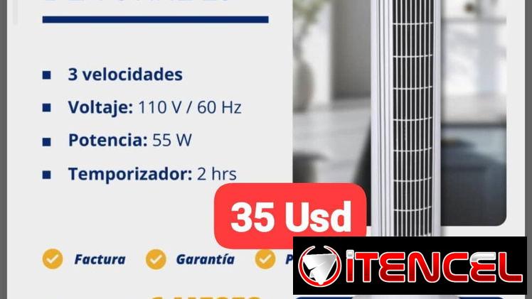 Ventilador de Torre 29″ Eko, Garantía de 6 meses, Entrega gratis para toda La Habana