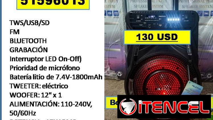 QB-701-Bocina Milexus 12″ sencilla…..130 USD…..51596013…. transporte lugares cercanos