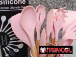Set de utensilios de cocina de silicona (12 piezas) en 11000cup