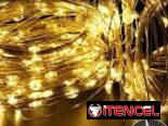 Cortina LED en amarillas