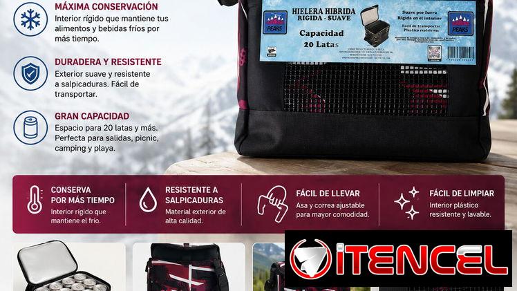 HIELERA RÍGIDA/SUAVE CAPACIDAD 20 LATAS