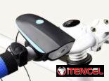 Para bicicletas: juegos de faroles recargables USB con y sin corneta. También accesorios p bicis.