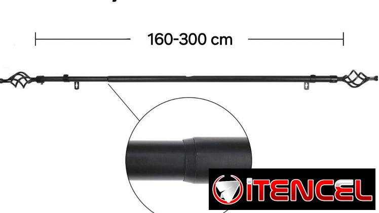 Cortinero extensible de 3m