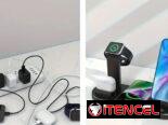 Base para que cargue todos sus dispositivos Apple en un mismo lugar!! + V8 y Tipo C (Android)