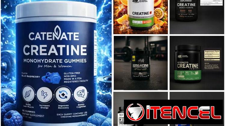 Creatinas monohidratadas y micronizada grandes y pequeños frascos