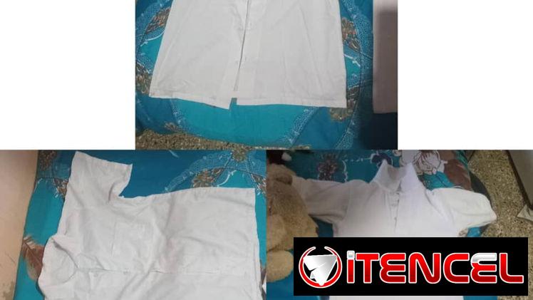 Dos camisas y un pullover blanco para niño de secundaria.